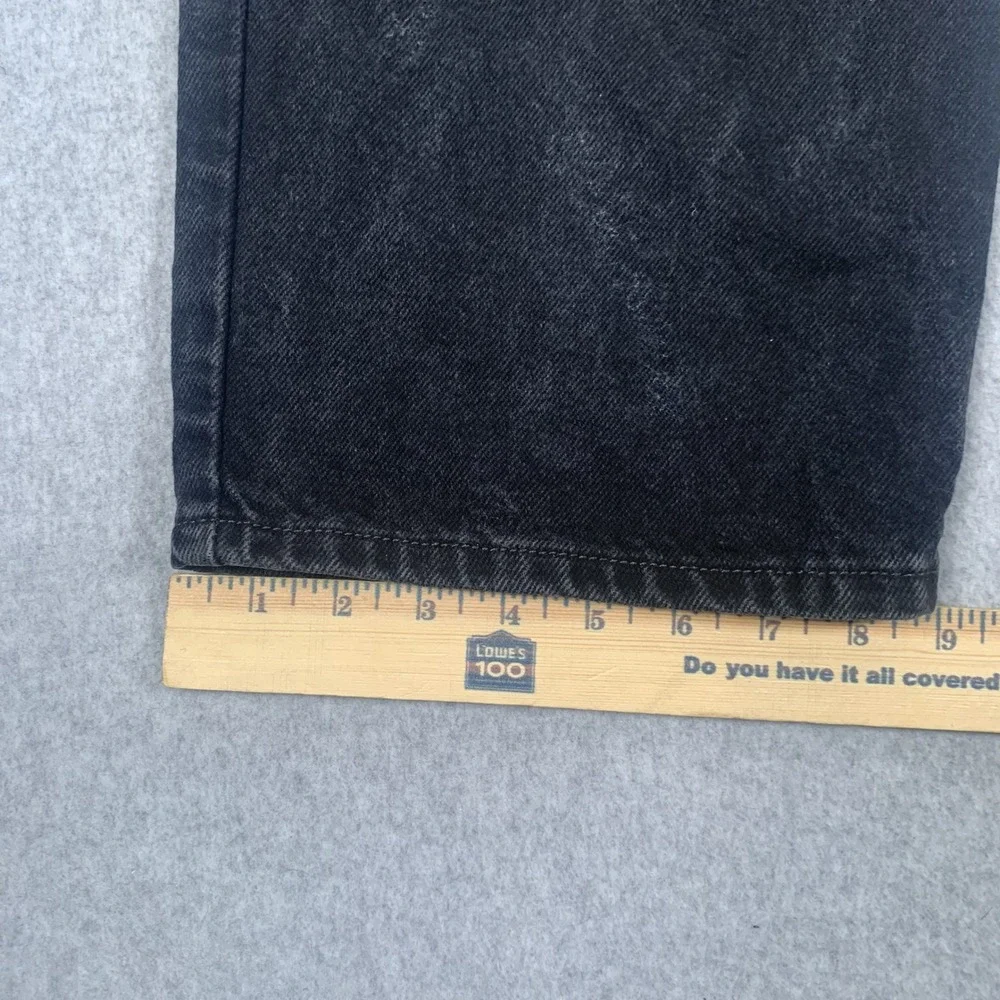 Vintage Levis 550 Relaxed Fit Jeans Mens 40x29 Black Tapered Leg Denim Whiskered